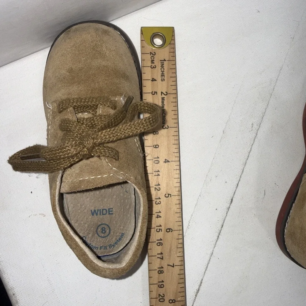 Footmates Bucky Brown Classic Leather Loafer Walking Toddler Or Kids Shoe 8 Wide